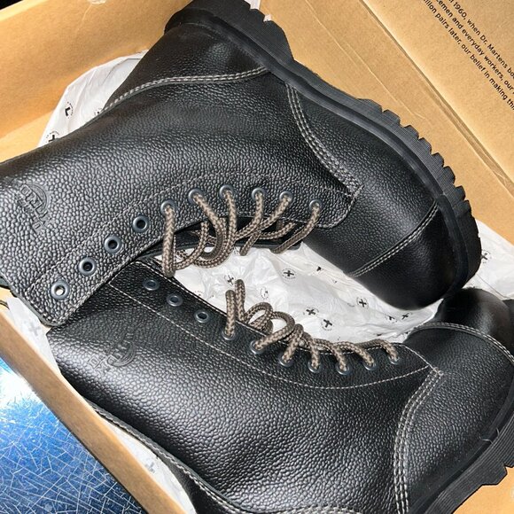 DR. MARTENS Ryan 10-Eyelet Leather Boots MEN US Size 10 New IN BOX - Picture 7 of 8